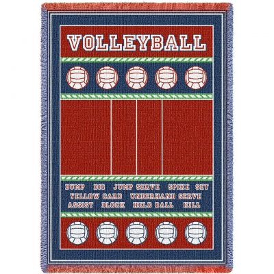 Volleyball Court Blanket 48x69 inch - 666576097877 - 4408-A