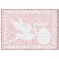 Stork Pink Small Blanket 48x35 inch