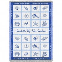 Seashells by te Seashore Blanket 48x69 inch
