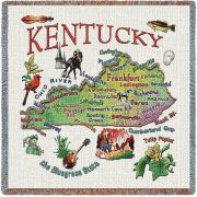 Kentucky State Small Blanket 54x54 inch