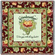 Grandmother's Heart Small Blanket 54x54 inch