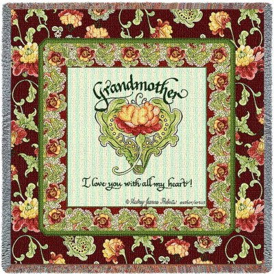 Grandmother s Heart Small Blanket 54x54 inch - 666576078562 - 3371-LS