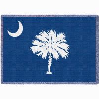 South Carolina State Palmetto Moon Blue Flag Stadium Blanket 48x69 in.