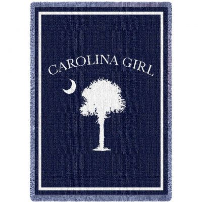 Carolina Girls Navy Small Blanket 48x35 inch - 666576108412 - 2731-A