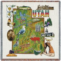 Utah State Small Blanket 54x54 inch