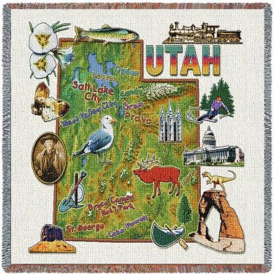 Utah State Small Blanket 54x54 inch - 666576090458 - 3924-LS