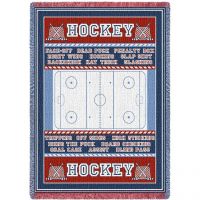 Hockey Field Blanket 48x69 inch