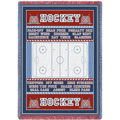 Hockey Field Blanket 48x69 inch - 666576097808 - 4404-A