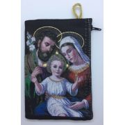 Small Rosary Pouch -The Holy Family (3" x 4")