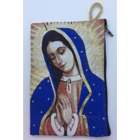 Small Rosary Pouch -Our Lady of Guadalupe (3" x 4")