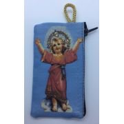 Small Rosary Pouch -Divine Child Jesus (3" x 4")