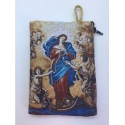 Small Rosary Pouch -Lady Undoer of Knots (3" x 4")
