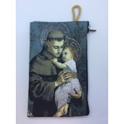 Medium Rosary Pouch -St. Anthony (4" x 6")