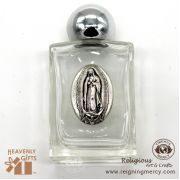 Silver Top Holy Water Bottle (Lady of Guadalupe)