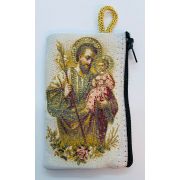 Small Rosary Pouch -û St. Joseph (3" x 4")