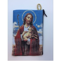 Medium Rosary Pouch - The Good Shepherd (4" x 6") Medium Rosary Pouch - The Good Shepherd (4" x 6")