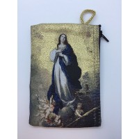 Medium Rosary Pouch - Immaculate Conception (4" x 6")