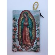 Medium Rosary Pouch -++ Our Lady of Guadalupe (4" x 6")