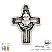 Italian Silver Medal (Holy Communion Cross) pack of 6 pc