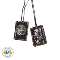 Small Brown Scapular "St. Benedict" 1 dozen Small Brown Scapular "St. Benedict" 1 dozen
