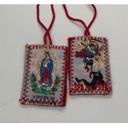 Small Red Scapular "Lady of Guadalupe" 1 dozen