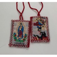 Small Red Scapular "Lady of Guadalupe" 1 dozen Small Red Scapular "Lady of Guadalupe" 1 dozen