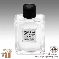 With God all Things are Possible Holy Water Bottle