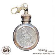 ROUND Holy Water Flask (The Good Shepherd)