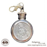 ROUND Holy Water Flask (The Good Shepherd) ROUND Holy Water Flask (The Good Shepherd)