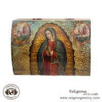 Our Lady of Guadalupe with Retablos - Rosary Box