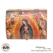 Our Lady of Guadalupe with Angels -++ Rosary Box