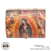 Our Lady of Guadalupe with Angels - Rosary Box