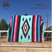 Multi-color Mexican SouthWestern Blanket (50" x 82")