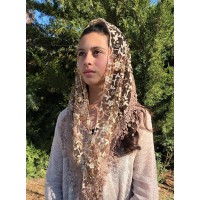 Cherry Blossom Church Veil COFFEE (48" x 13") Cherry Blossom Church Veil COFFEE (48" x 13")