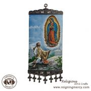 Icon - Our Lady of Guadalupe with St. Juan Diego (8" x 18")