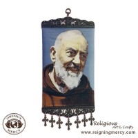 Icon - St. Padre Pio (8" x 18") Icon - St. Padre Pio (8" x 18")