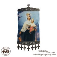 Icon - Our Lady of Mount of Carmel (8" x 18") Icon - Our Lady of Mount of Carmel (8" x 18")