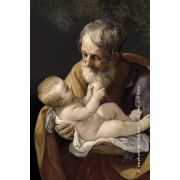 Religious Window Sticker - Joseph with Child Jesus