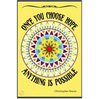 Motivational Window Sticker - Once You Choose Hope....
