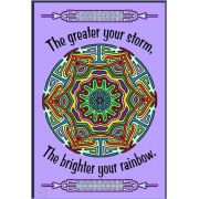 Motivational Window Sticker - The Greater Your Storm...