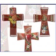 Ceramic Hand Painted Crosses (Set of 3)