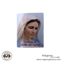Oraciones del Rosario SPANISH -Catholic Prayer Card