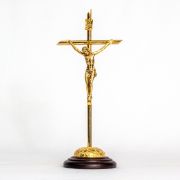 Pastoral Crucifix Brass (6" x 2.5")