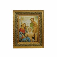 Holy Family Padded Gold Frame (17 x 21)
