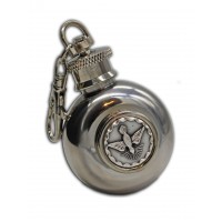 ROUND Holy Water Flask (Holy Spirit) 1 oz.