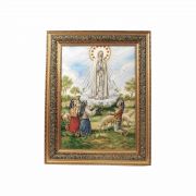 Our Lady of Fatima Padded Gold Frame (17 x 21)