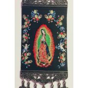 Icon - Our Lady of Guadalupe with a lot of Roses on the side ( 8" x 18" )