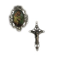 St Joseph Rosary Center Set (2.5") St Joseph Rosary Center Set (2.5")