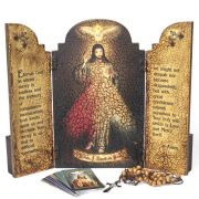 Divine Mercy Triptych with box (10" x 12")