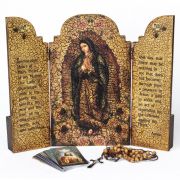 Lady of Guadalupe Triptych with box (10" x 12")